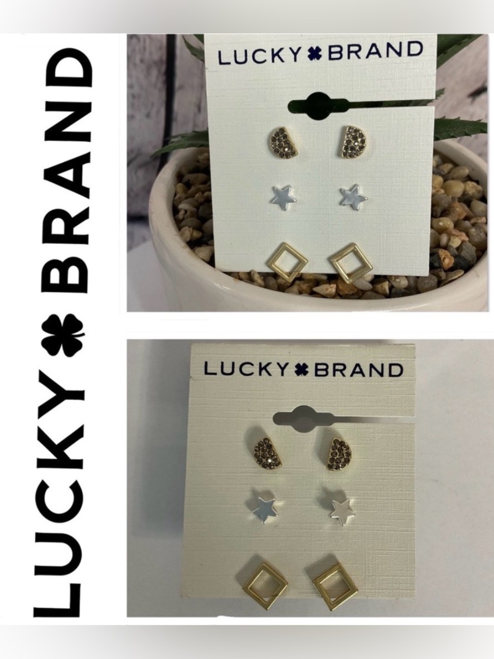🌟🌟 Lucky Brand Trio Earring Set